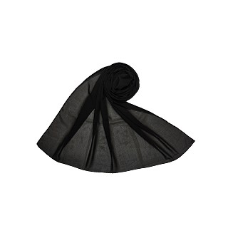 Premium Chiffon Hijab - Black